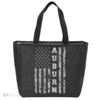 Auburn, Alabama, American Flag Tote Bag thumb 0