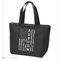 Auburn, Alabama, American Flag Tote Bag thumb 3