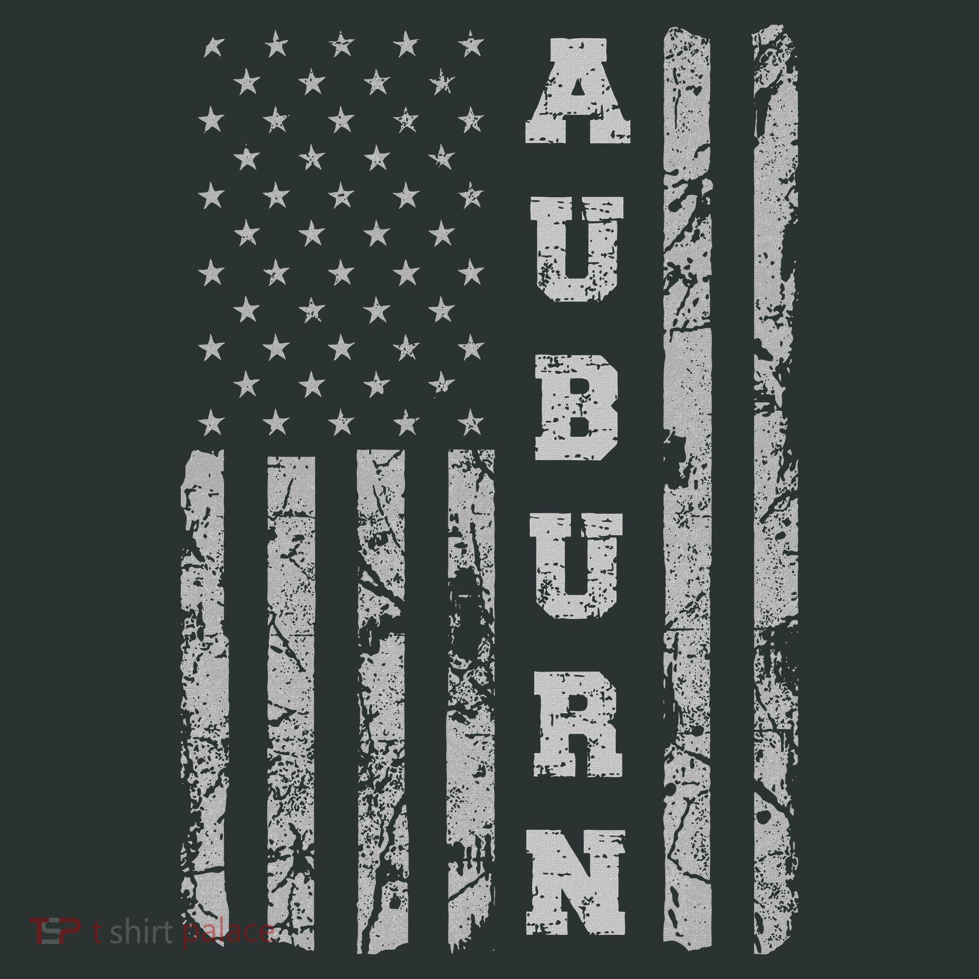 Auburn, Alabama, American Flag Infant Baby Jersey Bodysuit