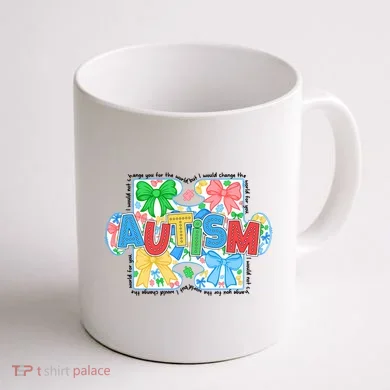 Autism Awareness Coffee Mug back