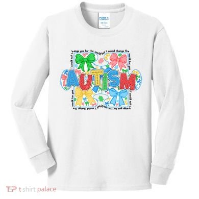 Autism Awareness Kids Long Sleeve Shirt