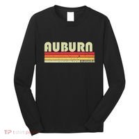 Auburn Al Alabama Funny City Home Roots Gift Retro 70s 80s Long Sleeve Shirt thumb 0