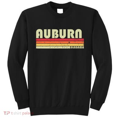 Auburn Al Alabama Funny City Home Roots Gift Retro 70s 80s Sweatshirt