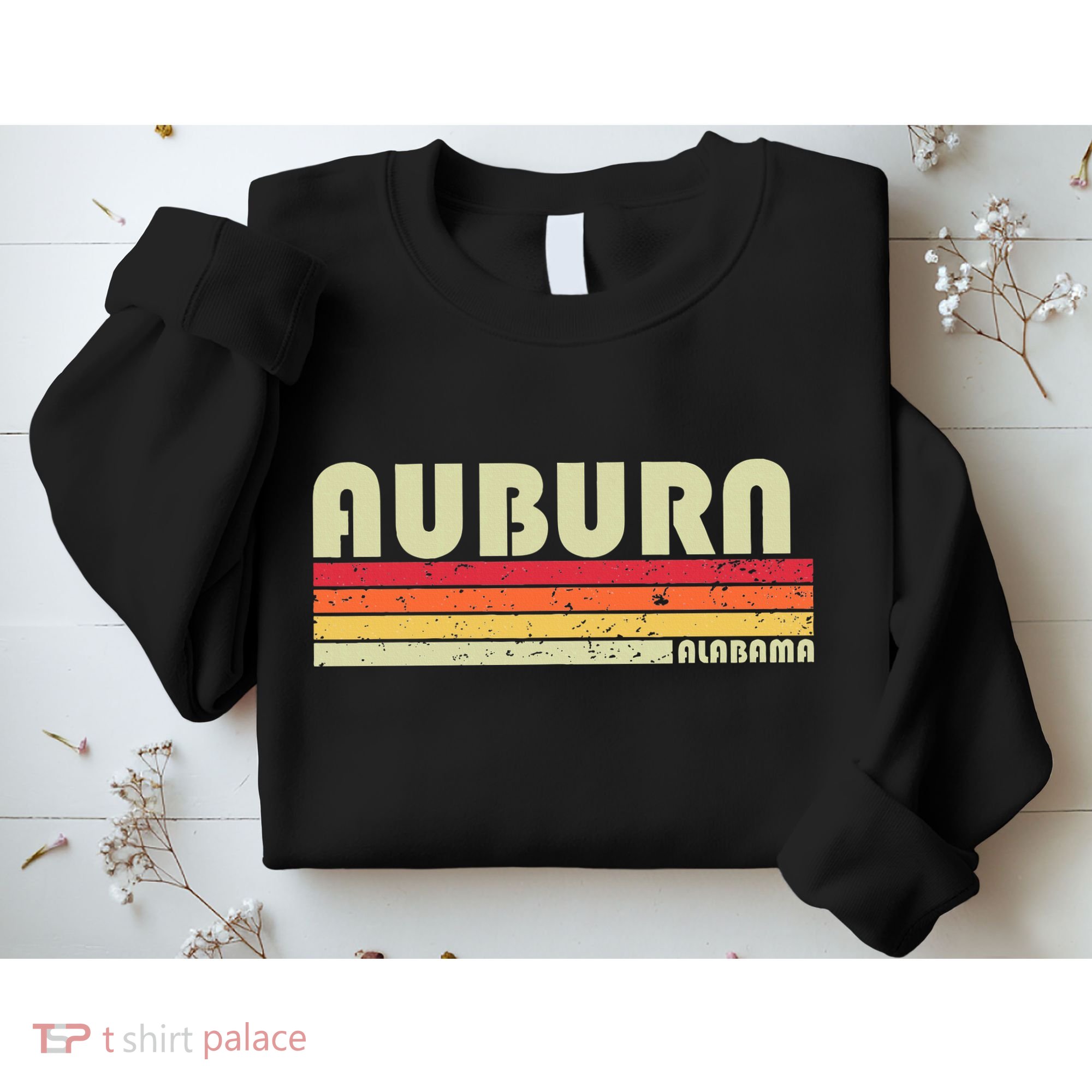 Auburn Al Alabama Funny City Home Roots Gift Retro 70s 80s Sweatshirt