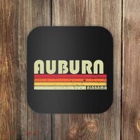 Auburn Al Alabama Funny City Home Roots Gift Retro 70s 80s Coaster thumb 0