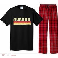 Auburn Al Alabama Funny City Home Roots Gift Retro 70s 80s Pajama Set thumb 0