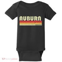 Auburn Al Alabama Funny City Home Roots Gift Retro 70s 80s Baby Bodysuit thumb 0
