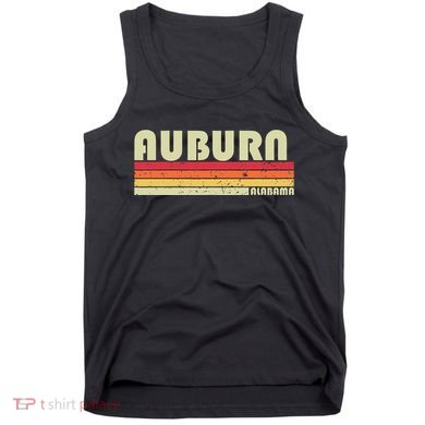 Auburn Al Alabama Funny City Home Roots Gift Retro 70s 80s Tank Top