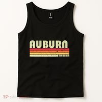 Auburn Al Alabama Funny City Home Roots Gift Retro 70s 80s Tank Top thumb 2