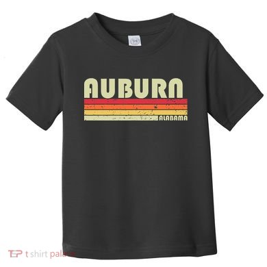 Auburn Al Alabama Funny City Home Roots Gift Retro 70s 80s Toddler T-Shirt