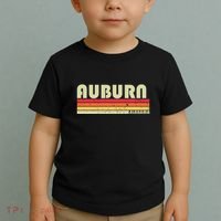 Auburn Al Alabama Funny City Home Roots Gift Retro 70s 80s Toddler T-Shirt thumb 2