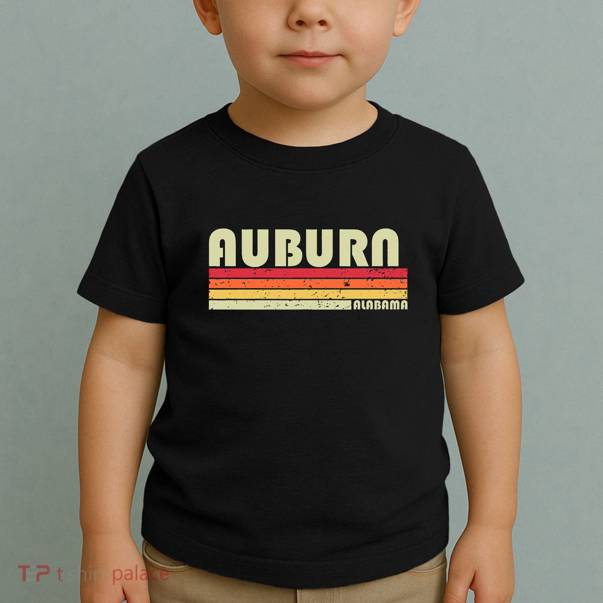 Auburn Al Alabama Funny City Home Roots Gift Retro 70s 80s Toddler T-Shirt