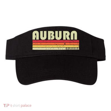 Auburn Al Alabama Funny City Home Roots Gift Retro 70s 80s Visor