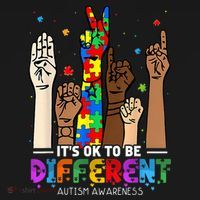 Autism Awareness Acceptance Wo Kid Its Ok To Be Different Backpack thumb 2