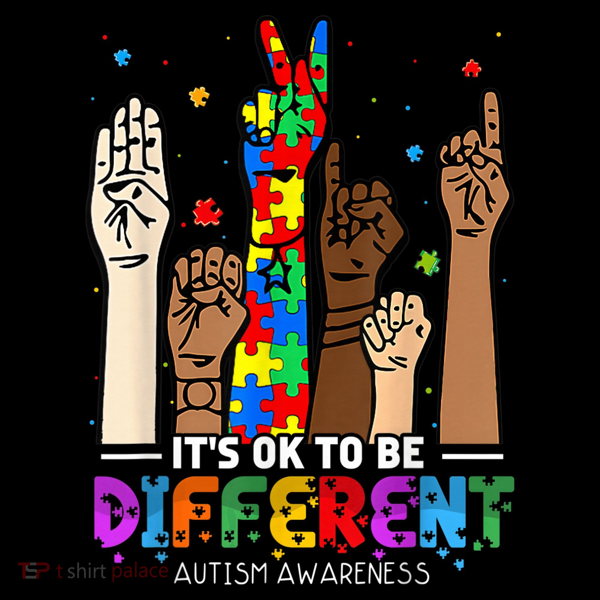 Autism Awareness Acceptance Wo Kid Its Ok To Be Different Women's Hoodie