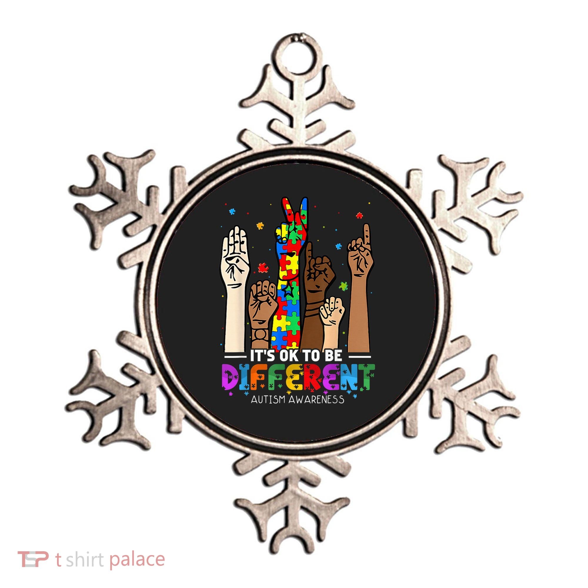 Autism Awareness Acceptance Wo Kid Its Ok To Be Different Ornament