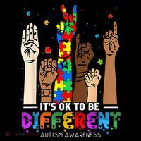 Autism Awareness Acceptance Wo Kid Its Ok To Be Different Ornament thumb 1