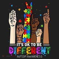 Autism Awareness Acceptance Wo Kid Its Ok To Be Different Hat thumb 2