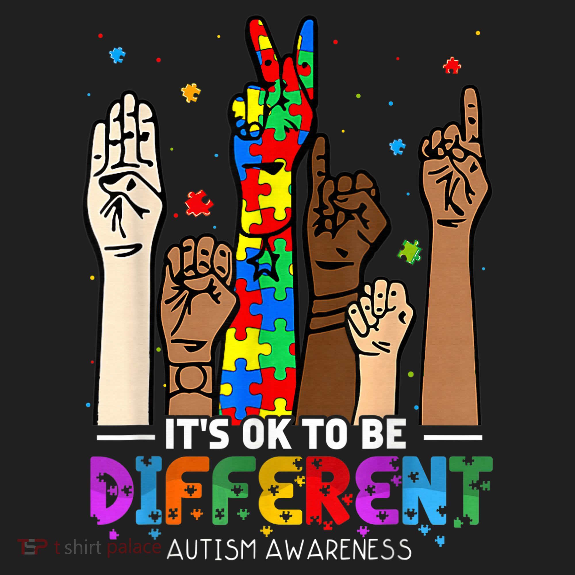 Autism Awareness Acceptance Wo Kid Its Ok To Be Different Hat