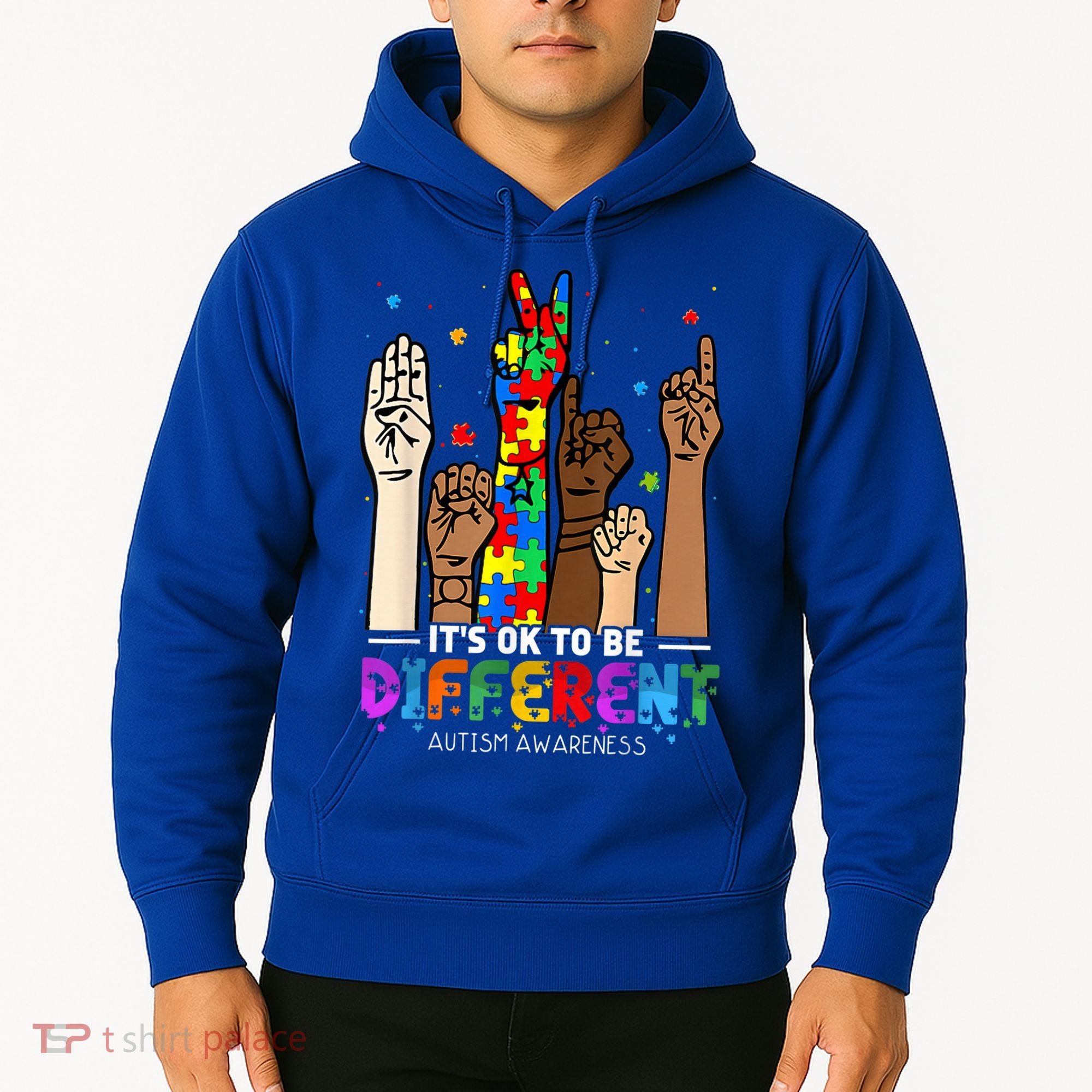 Autism Awareness Acceptance Wo Kid Its Ok To Be Different Hoodie