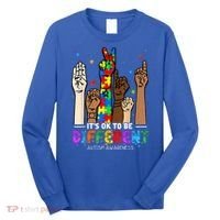 Autism Awareness Acceptance Wo Kid Its Ok To Be Different Long Sleeve Shirt thumb 0