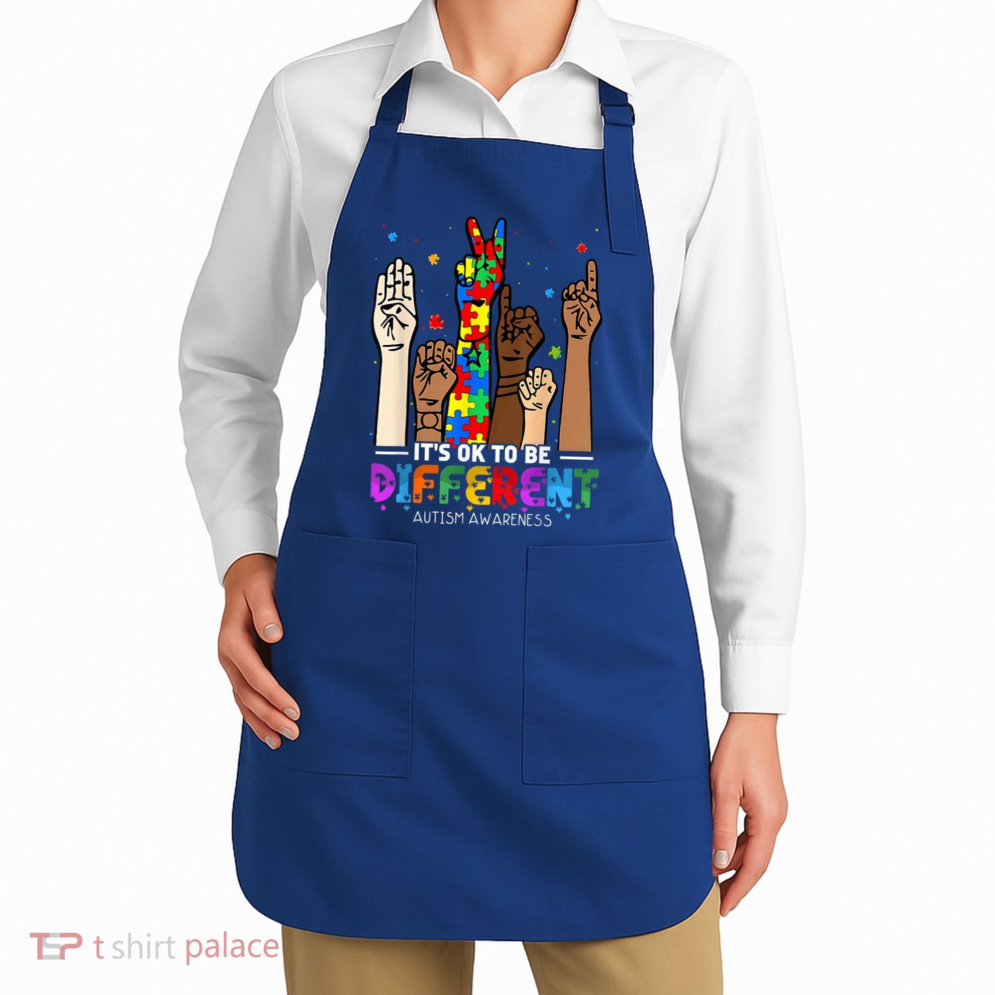 Autism Awareness Acceptance Wo Kid Its Ok To Be Different Apron