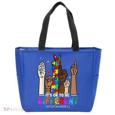 Autism Awareness Acceptance Wo Kid Its Ok To Be Different Tote Bag
