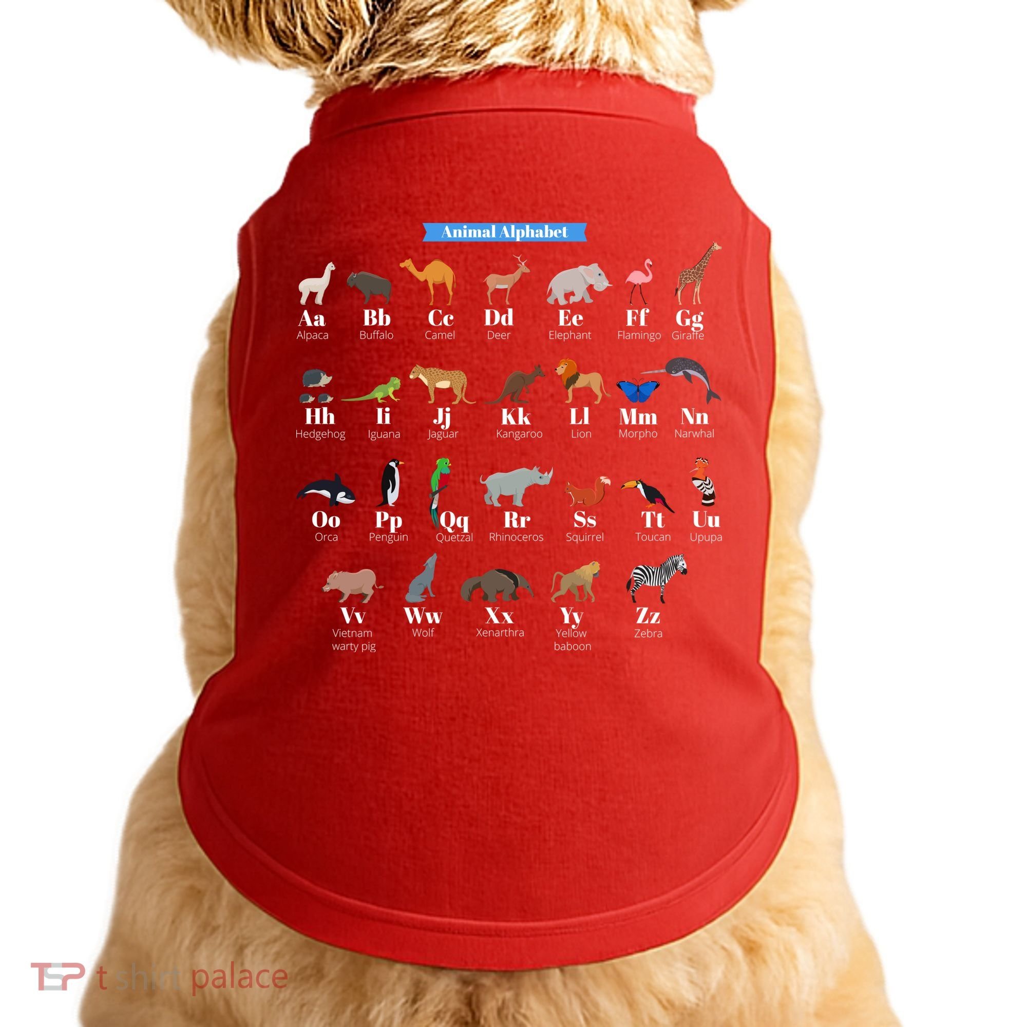 Animal Alphabet Doggie Tank
