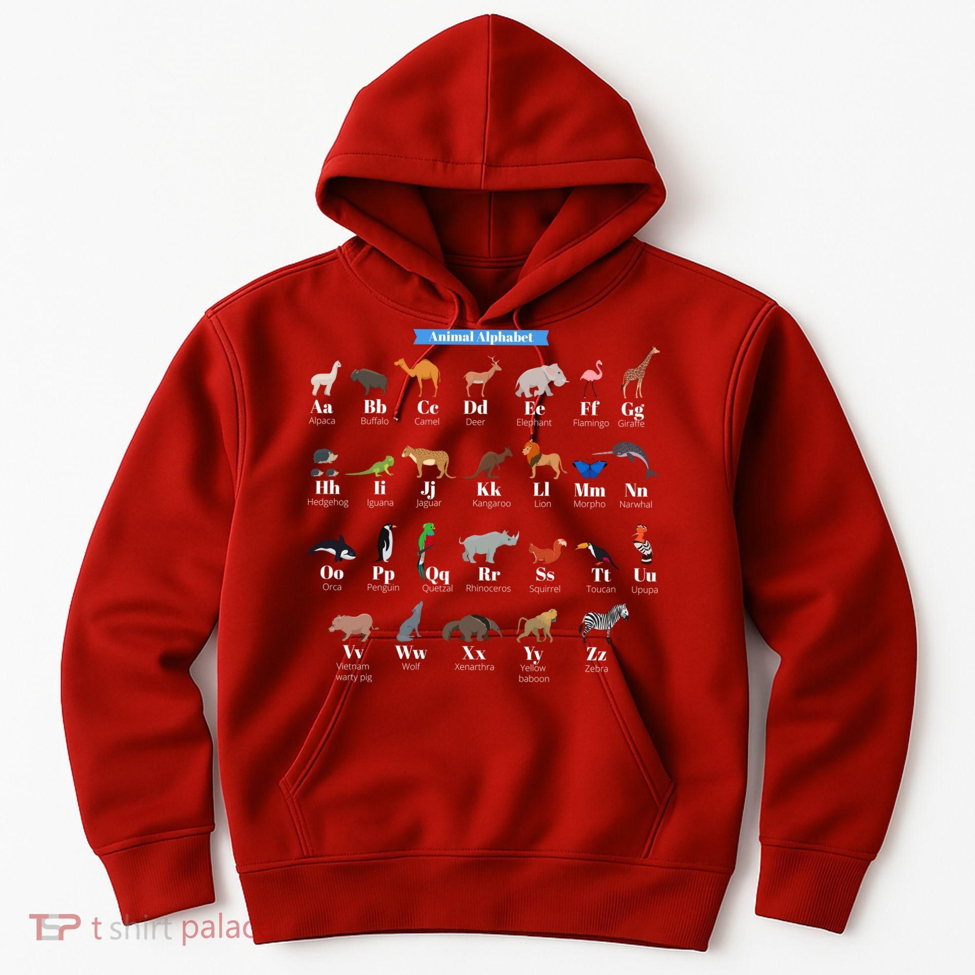Animal Alphabet Hoodie