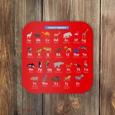Animal Alphabet Coaster