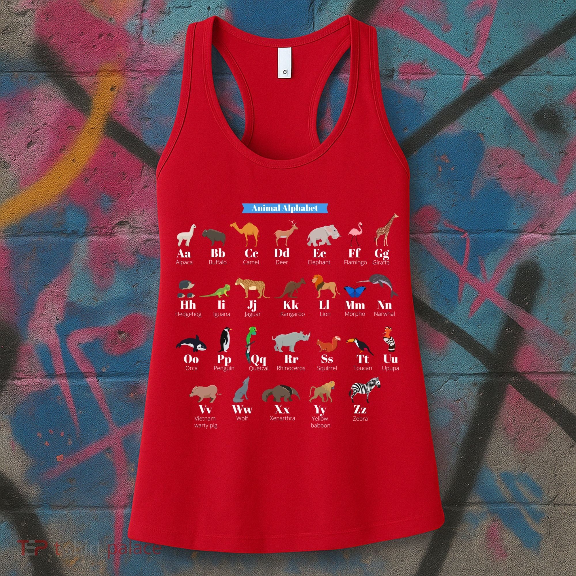 Animal Alphabet Women's Tank Top