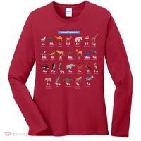 Animal Alphabet Women's Long Sleeve Shirt thumb 0