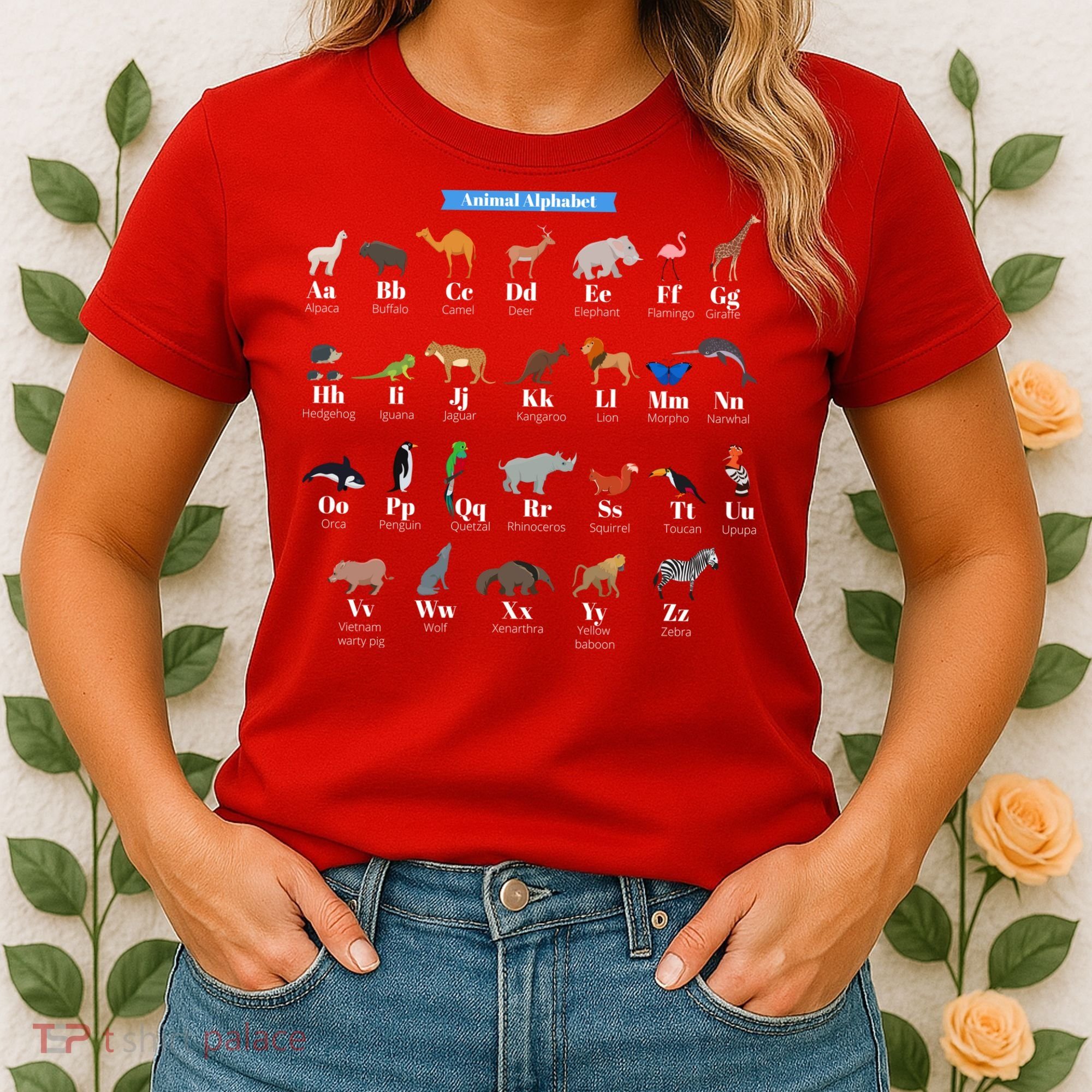 Animal Alphabet Women's T-Shirt