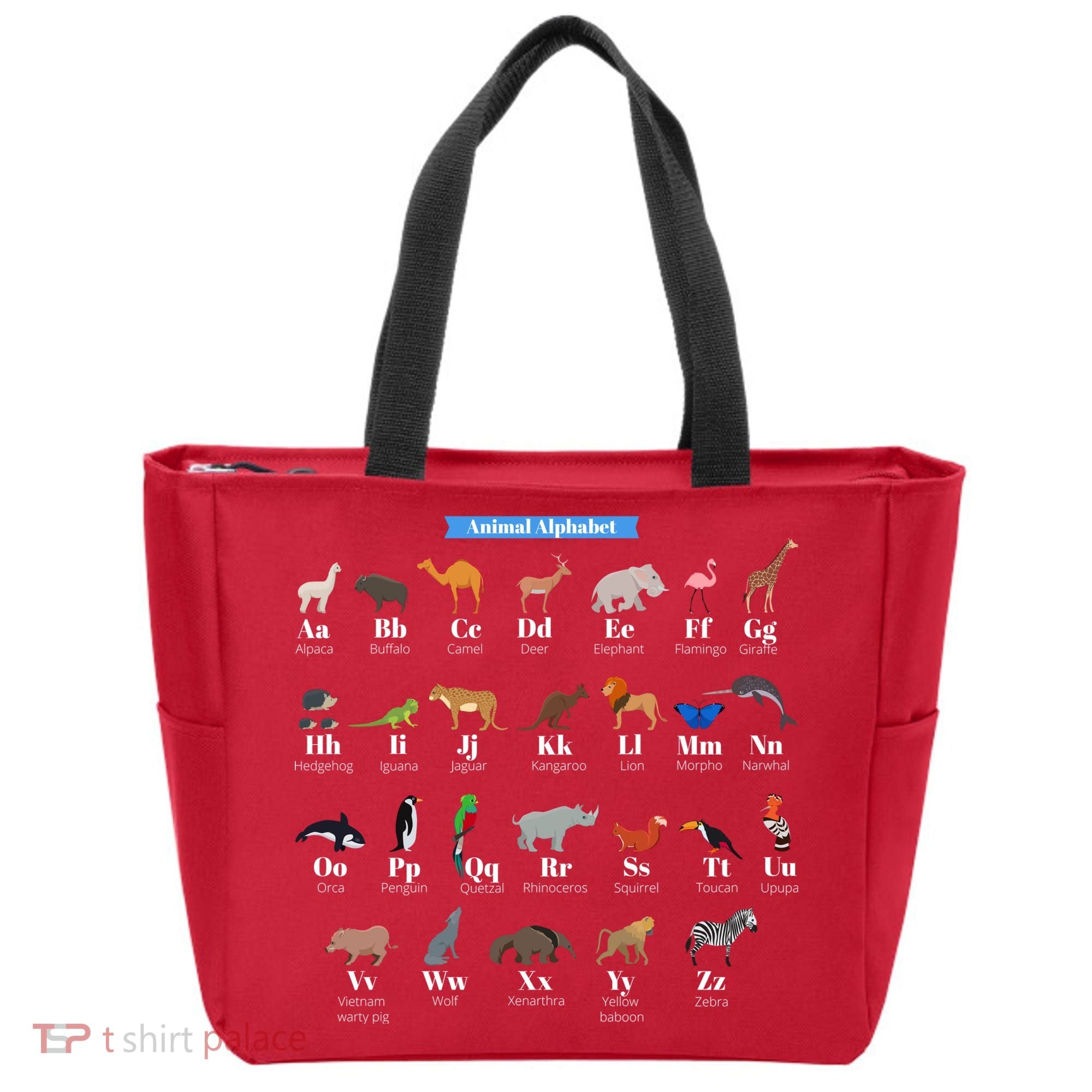 Animal Alphabet Tote Bag