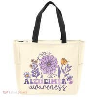 Alzheimer Alzheimers Awareness Dementia Awareness Retro Tote Bag thumb 0