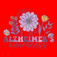 Alzheimer Alzheimers Awareness Dementia Awareness Retro Santa Hat thumb 1