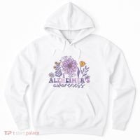Alzheimer Alzheimers Awareness Dementia Awareness Retro Hoodie thumb 0