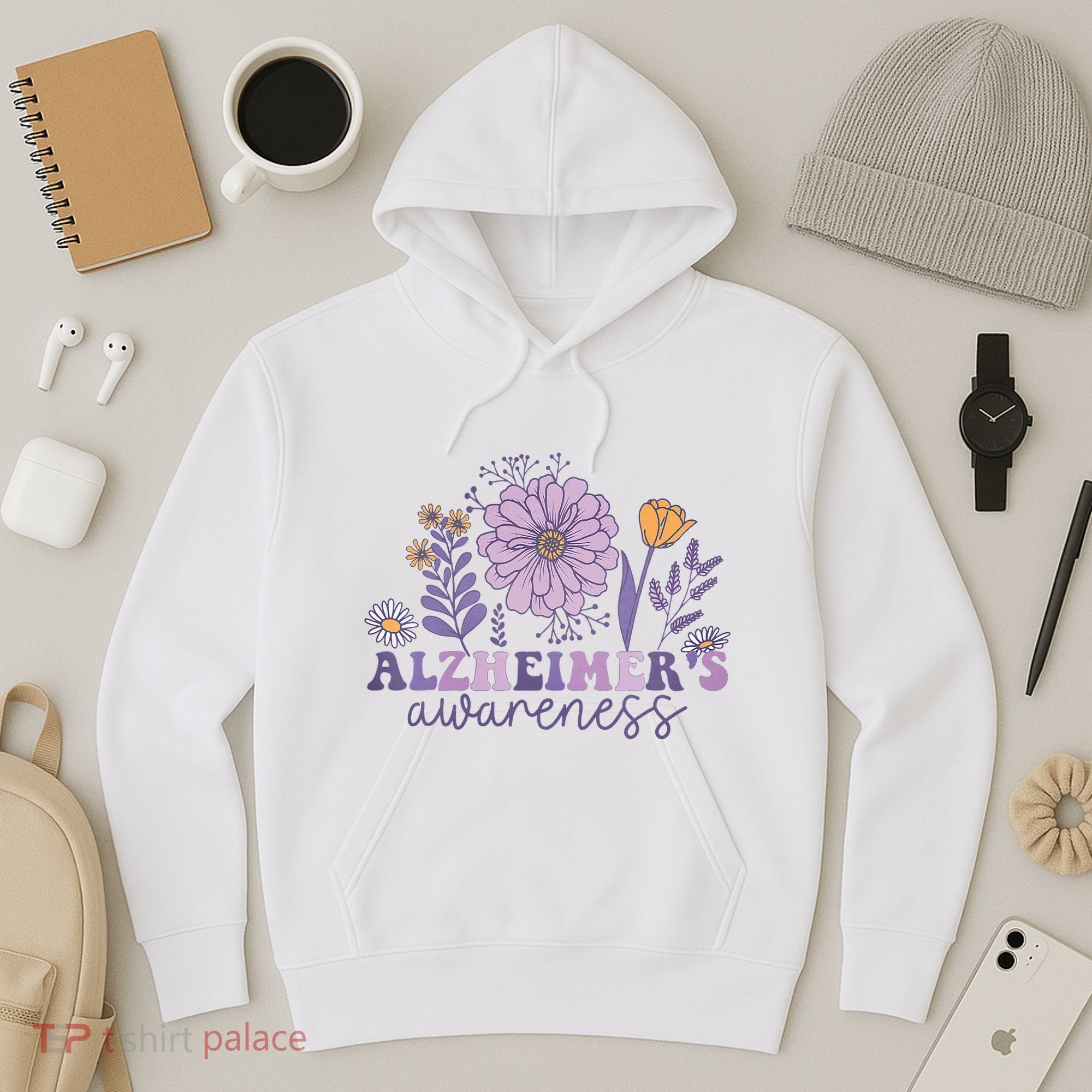 Alzheimer Alzheimers Awareness Dementia Awareness Retro Hoodie