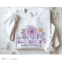 Alzheimer Alzheimers Awareness Dementia Awareness Retro Sweatshirt thumb 2