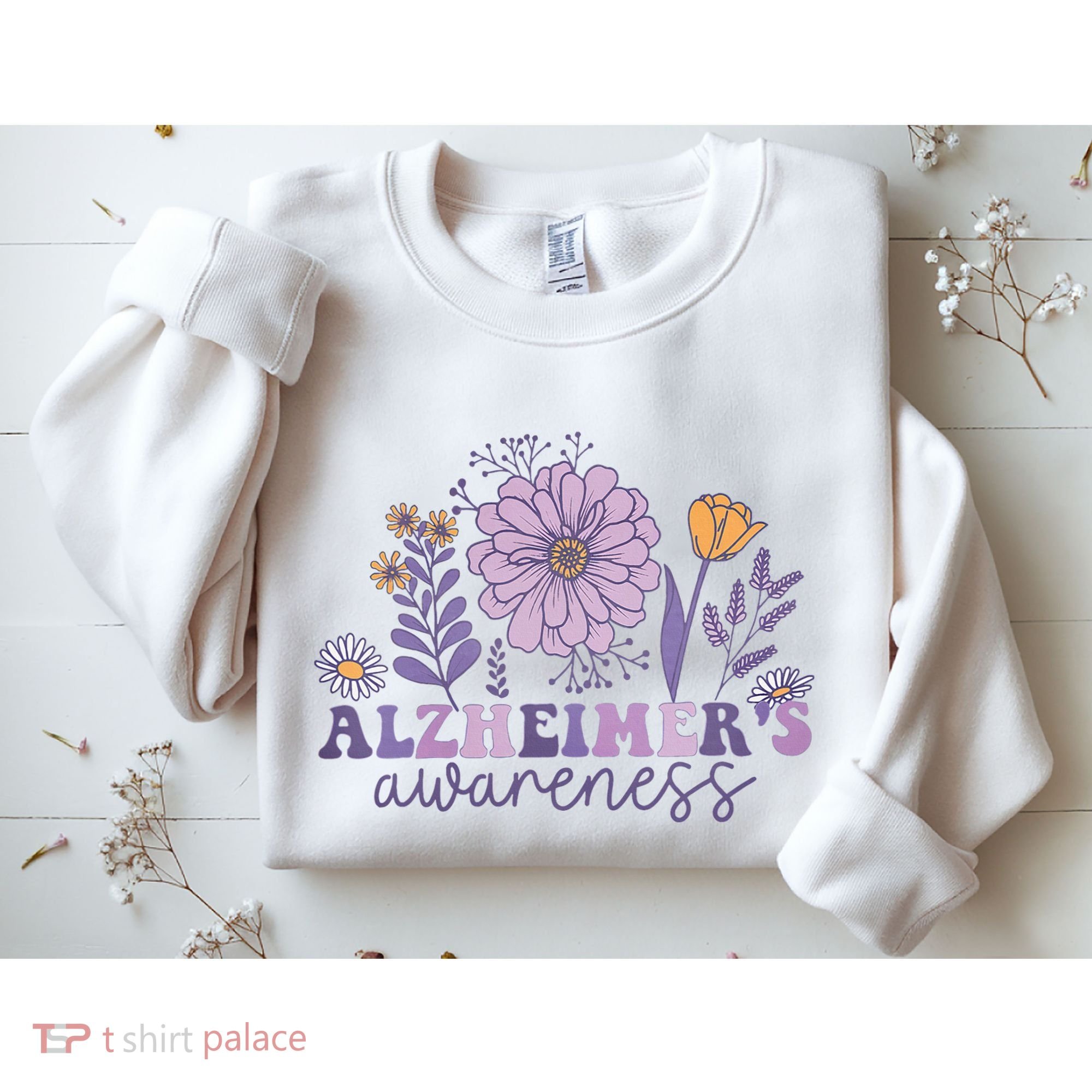 Alzheimer Alzheimers Awareness Dementia Awareness Retro Sweatshirt