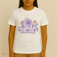 Alzheimer Alzheimers Awareness Dementia Awareness Retro T-Shirt thumb 4