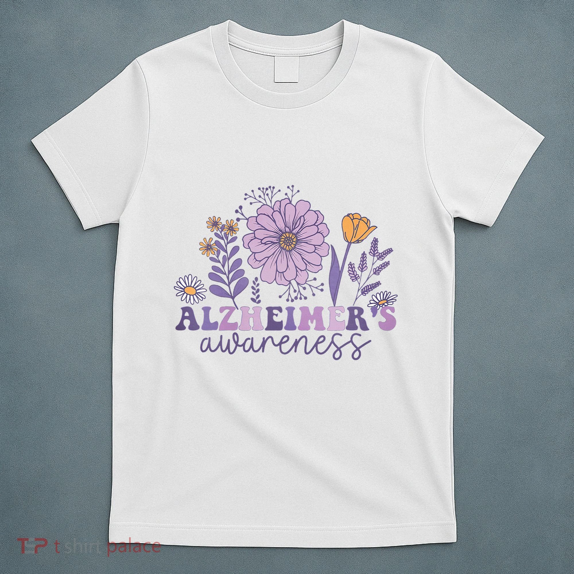 Alzheimer Alzheimers Awareness Dementia Awareness Retro T-Shirt