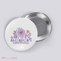 Alzheimer Alzheimers Awareness Dementia Awareness Retro Button thumb 0
