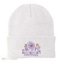 Alzheimer Alzheimers Awareness Dementia Awareness Retro Beanie thumb 0