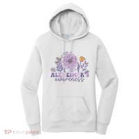 Alzheimer Alzheimers Awareness Dementia Awareness Retro Women's Hoodie thumb 0