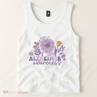 Alzheimer Alzheimers Awareness Dementia Awareness Retro Tank Top thumb 2