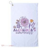 Alzheimer Alzheimers Awareness Dementia Awareness Retro Golf Towel thumb 0