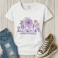 Alzheimer Alzheimers Awareness Dementia Awareness Retro Women's T-Shirt thumb 3
