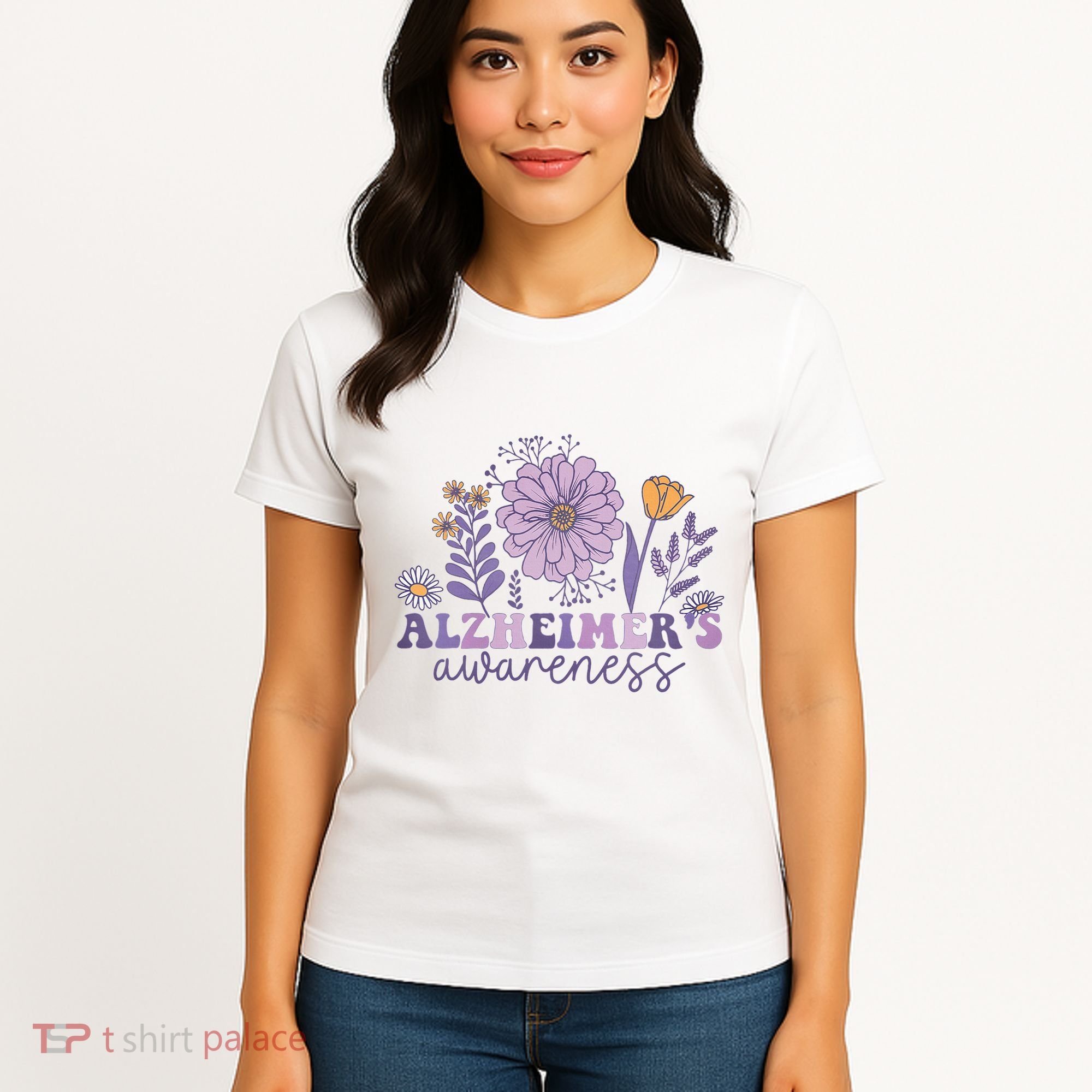 Alzheimer Alzheimers Awareness Dementia Awareness Retro Women's T-Shirt