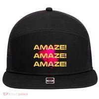 Amaze! Amaze Amaze 7 Panel Mesh Trucker Snapback Hat thumb 0